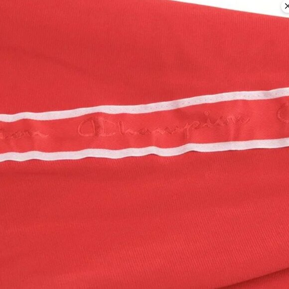 Champion Track Pants Zipper Ankle Red White Stripe Casual Pull On PLUS 3X - Picture 11 of 13